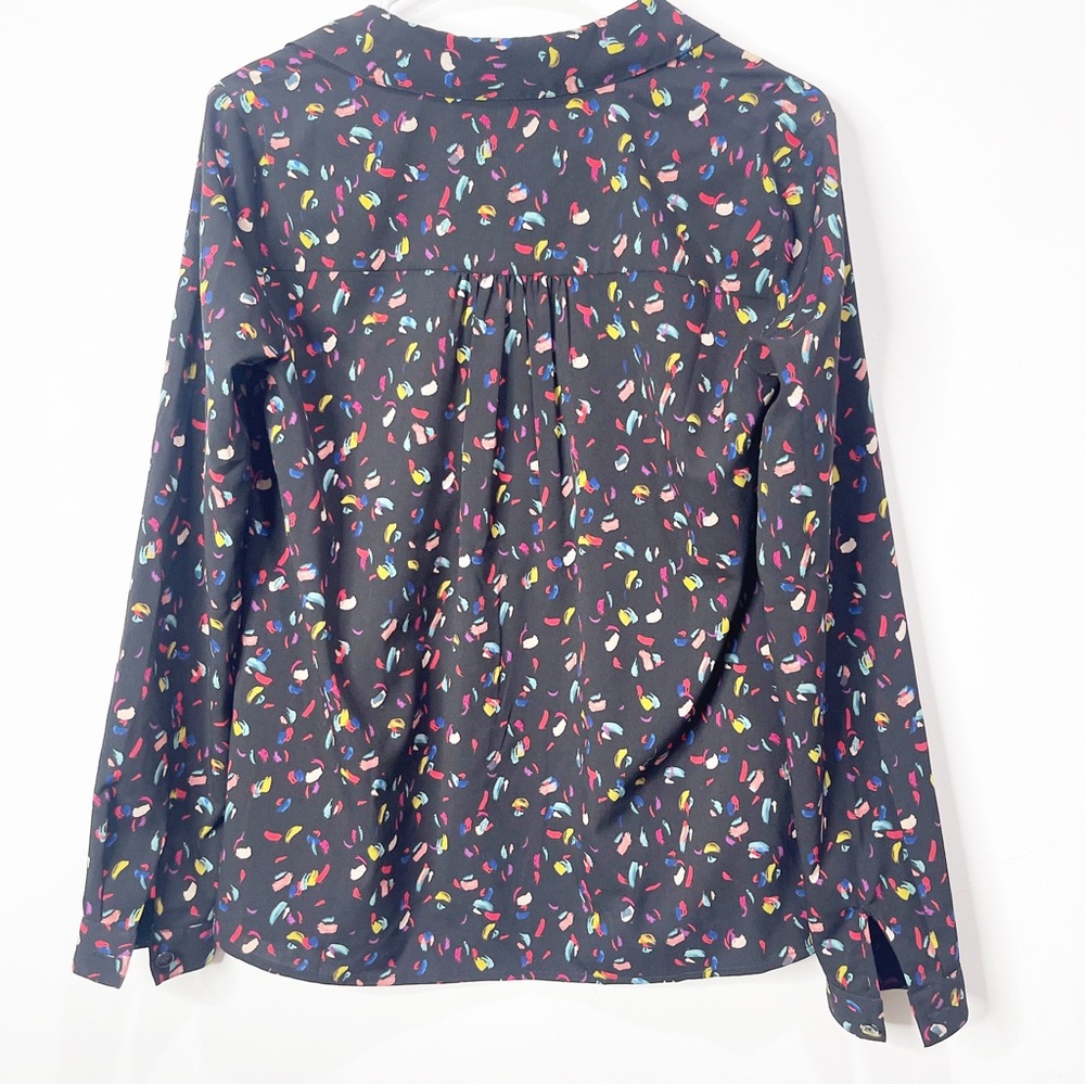 Cabi Abstract Print Button Down Blouse Size Extra… - image 6